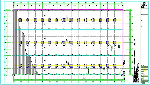 Steel structure CAD drawing