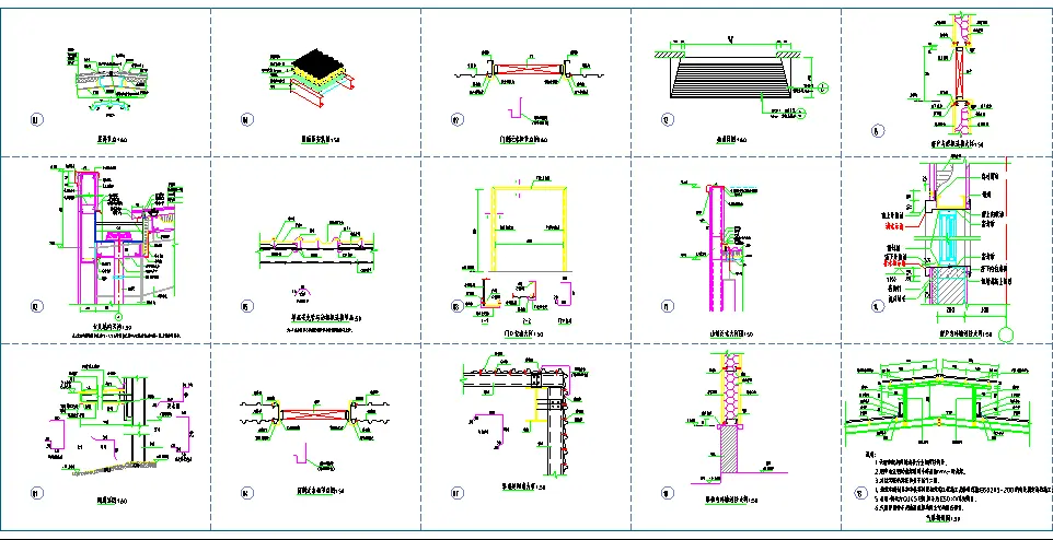 Steel structure CAD drawing