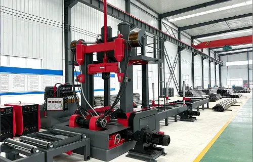 Integrated welding and assembly machine