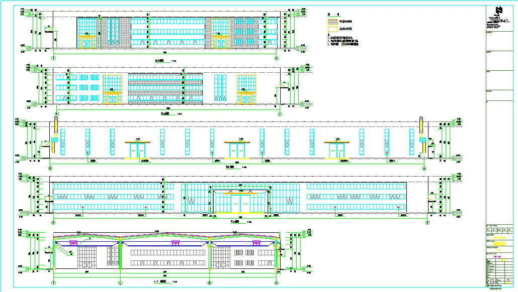 Steel structure CAD drawing
